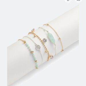 NWOT - Kevia NOVA Four Piece Gold & Silver Bracelet Set